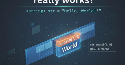 How substr() of c++ really works?
