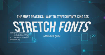 The most practical way to stretch fonts using css