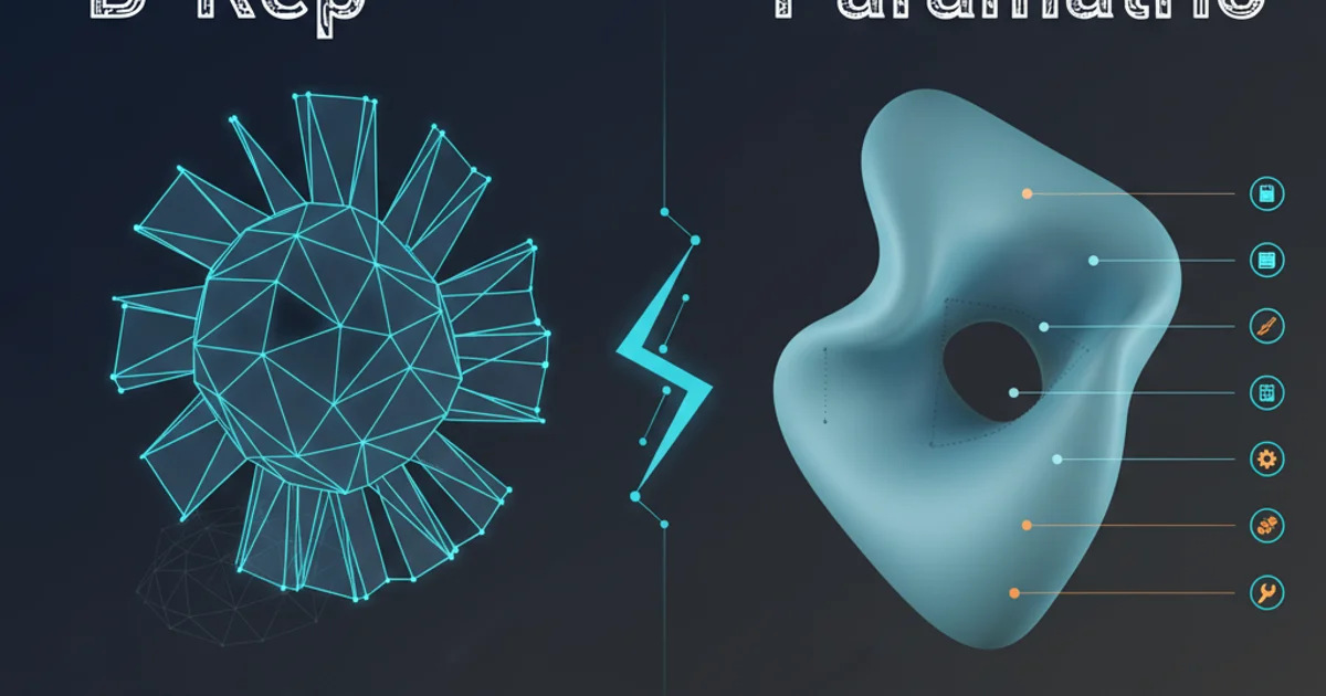 Hero image for what's the main difference between B-Rep and Parametric representation