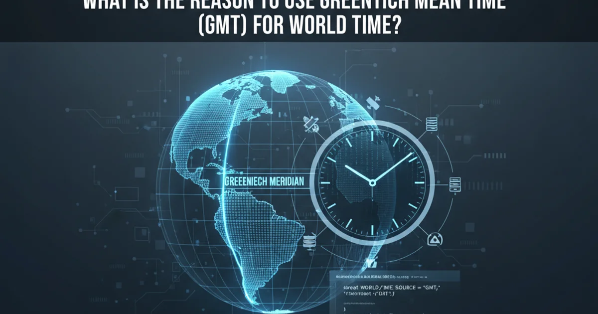 Hero image for What is the reason to use Greenwich mean time (GMT) for world time
