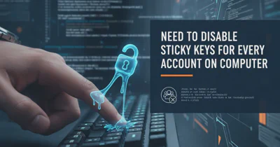 Need to disable Sticky Keys for every account on computer