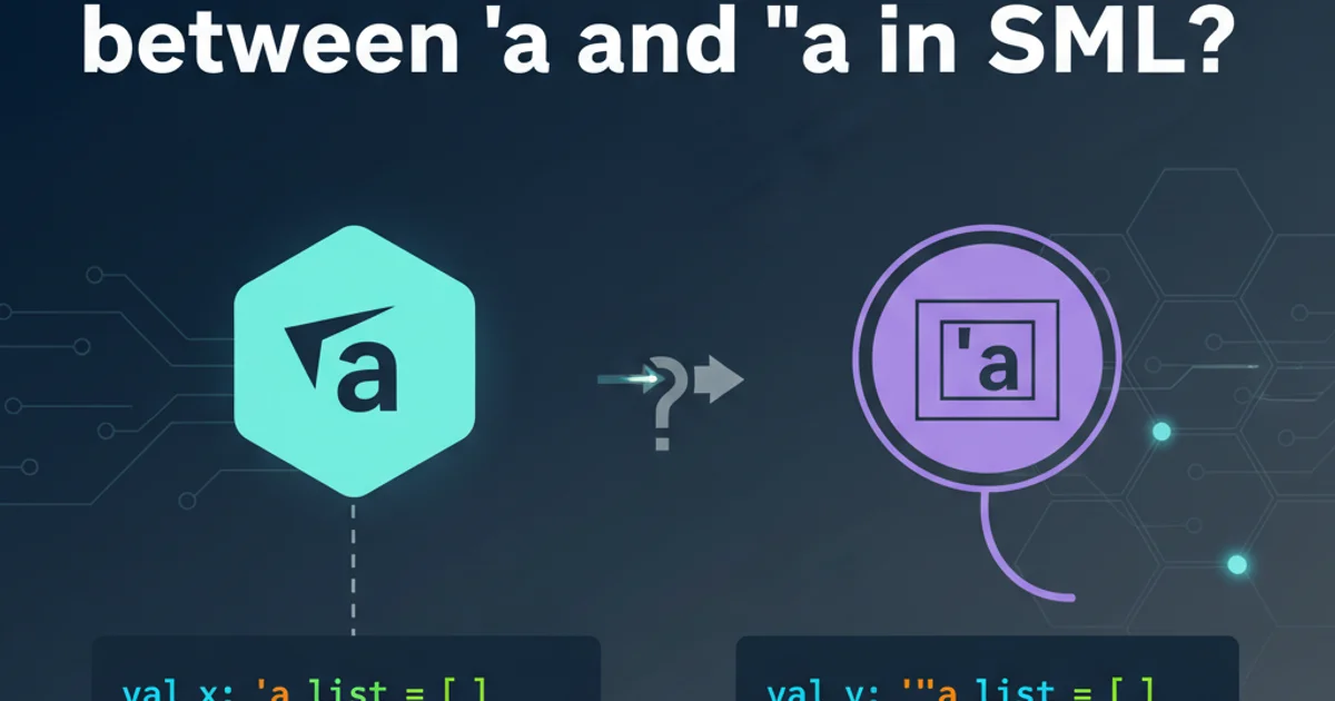 Hero image for What is the difference between 'a and ''a in SML?