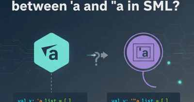 What is the difference between 'a and ''a in SML?