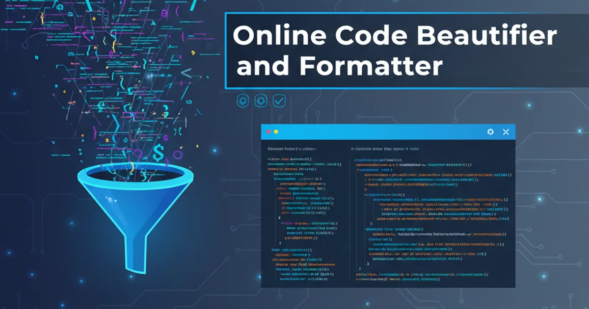 Hero image for Online code beautifier and formatter