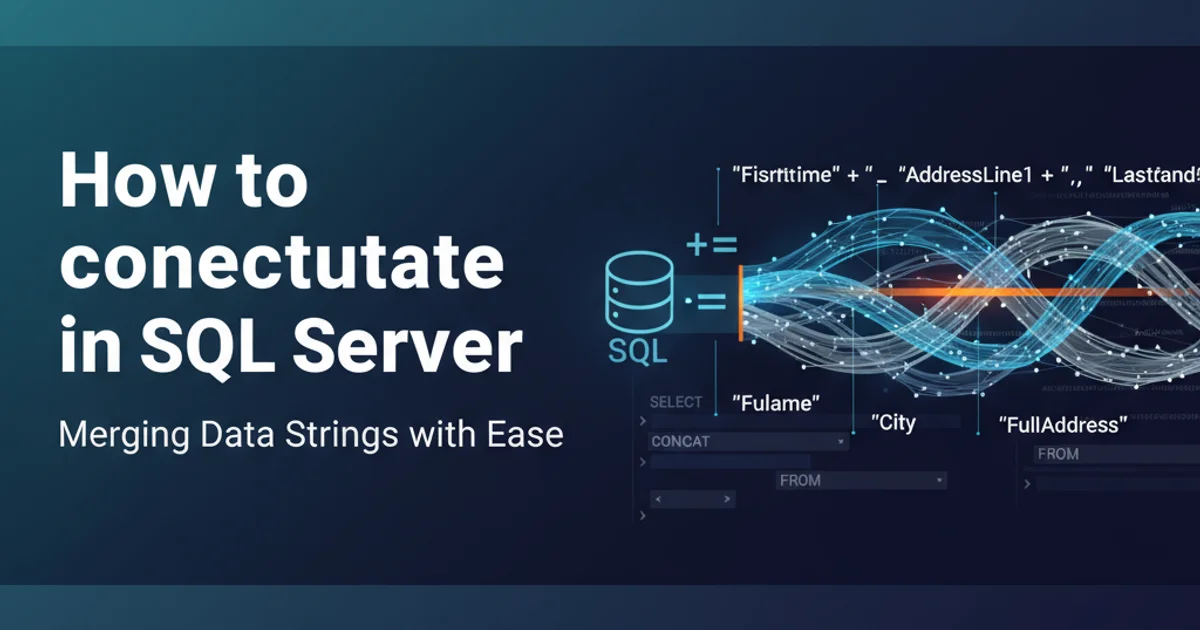 Hero image for How to concatenate in SQL Server