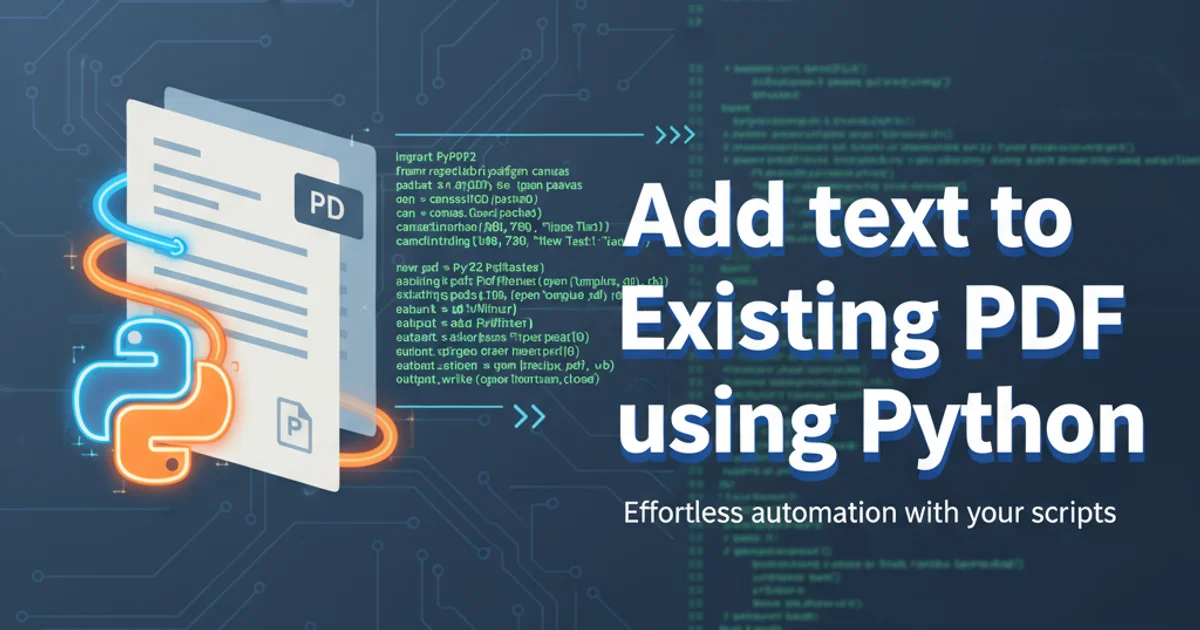 Python script adding text layers to a PDF document